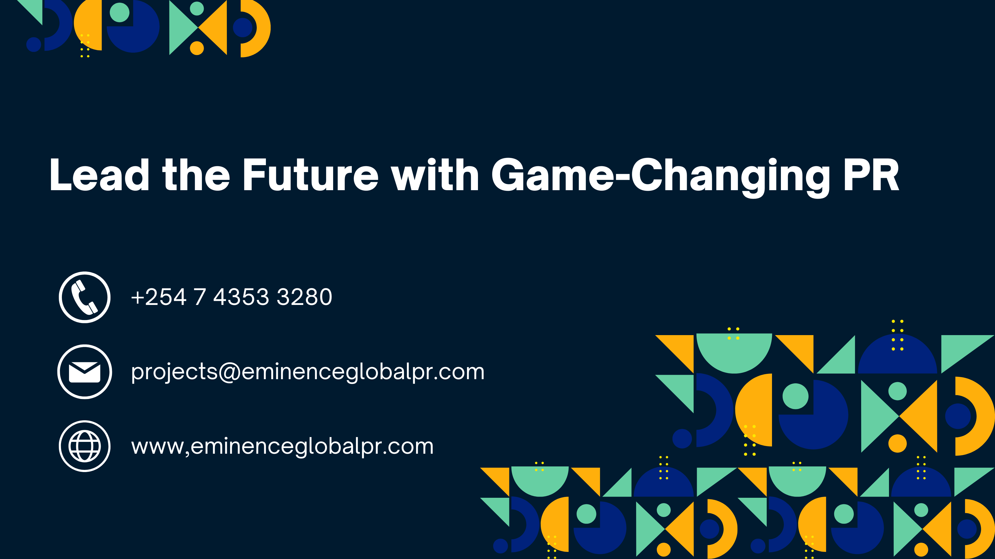 Eminence Global 72-Hr PR Blitz, ACT-72 Model, 72-HR crisis management, Best PR Firm in Kenya, Best PR Firm in Africa, Best PR Firm in the world, Most innovative PR firm in Africa, most innovative PR Firm in the world