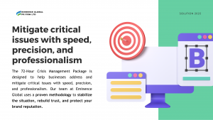 72-Hour Crisis Management Package, Instant Brand Transformation Campaign, ame-Changing PR Strategy By Eminence Global, Eminence Global 72-Hr PR Blitz, ACT-72 Model, 72-HR crisis management, Best PR Firm in Kenya, Best PR Firm in Africa, Best PR Firm in the world, Most innovative PR firm in Africa, most innovative PR Firm in the world